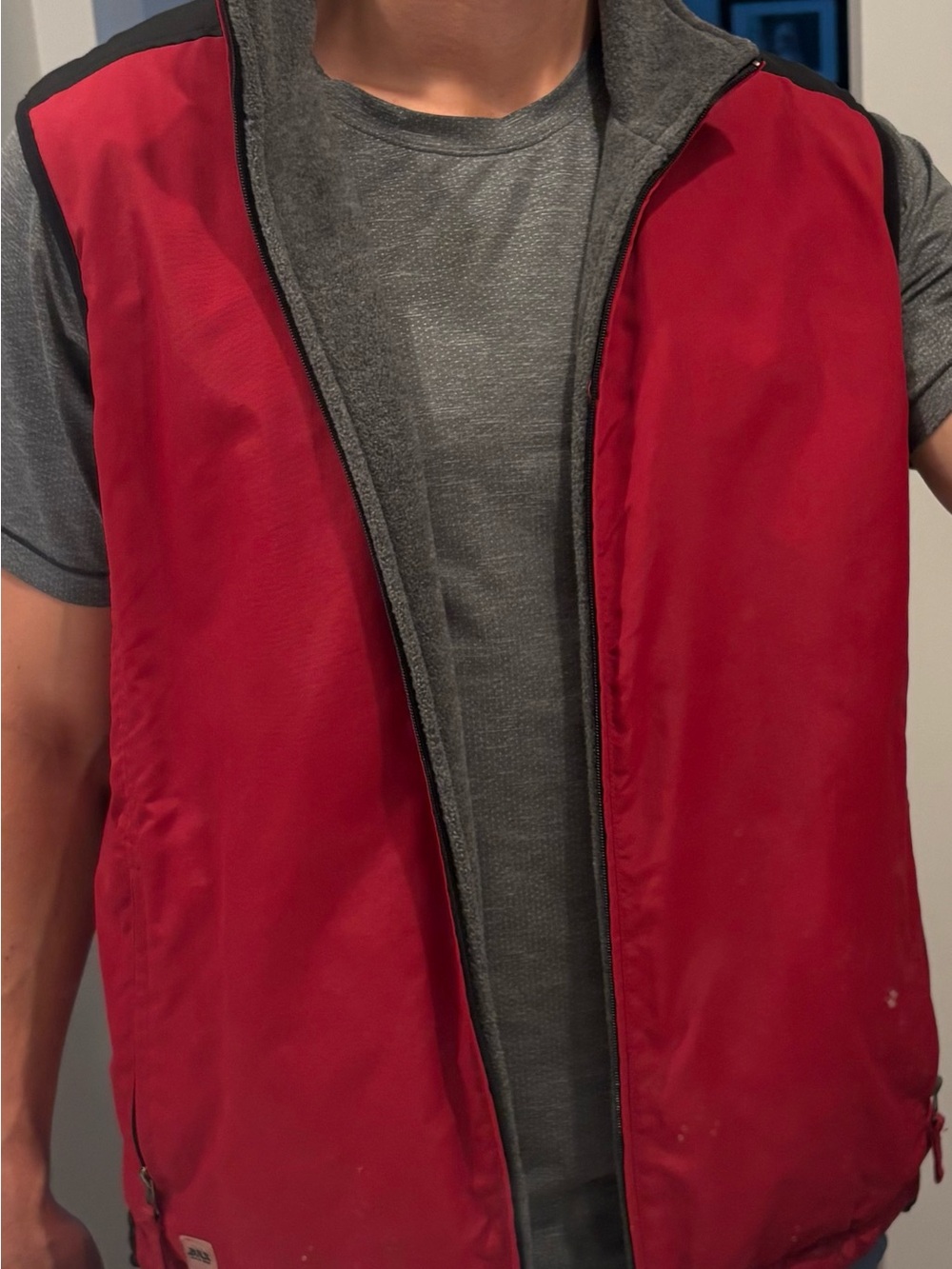 Izod Large Men's Red Insulated Vest Jacket - Lightweight Layer